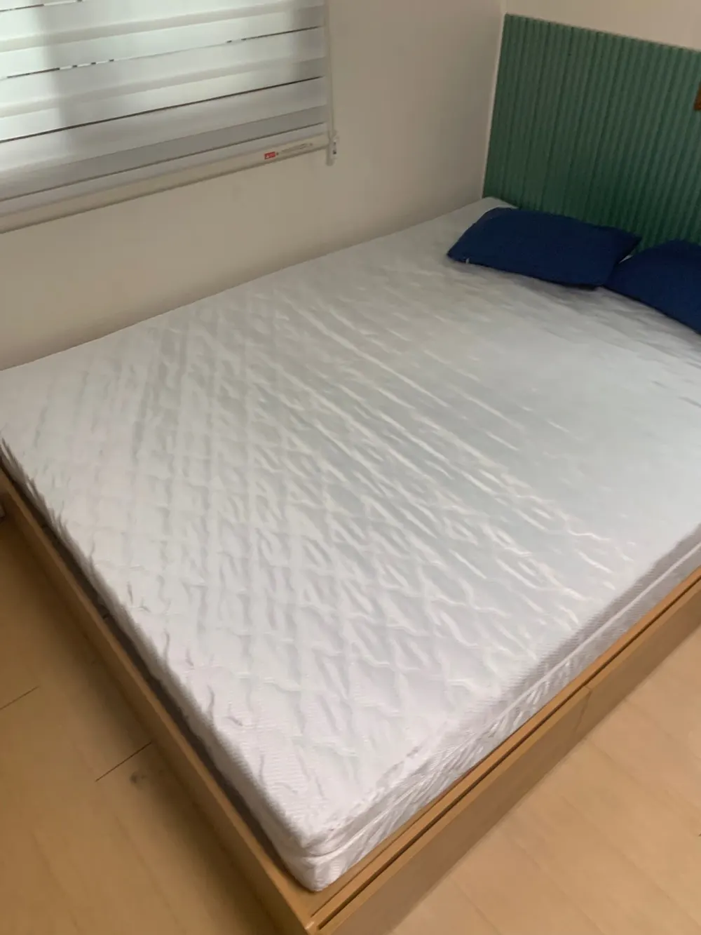 침대 프레임 결합부, 수리 후 모습